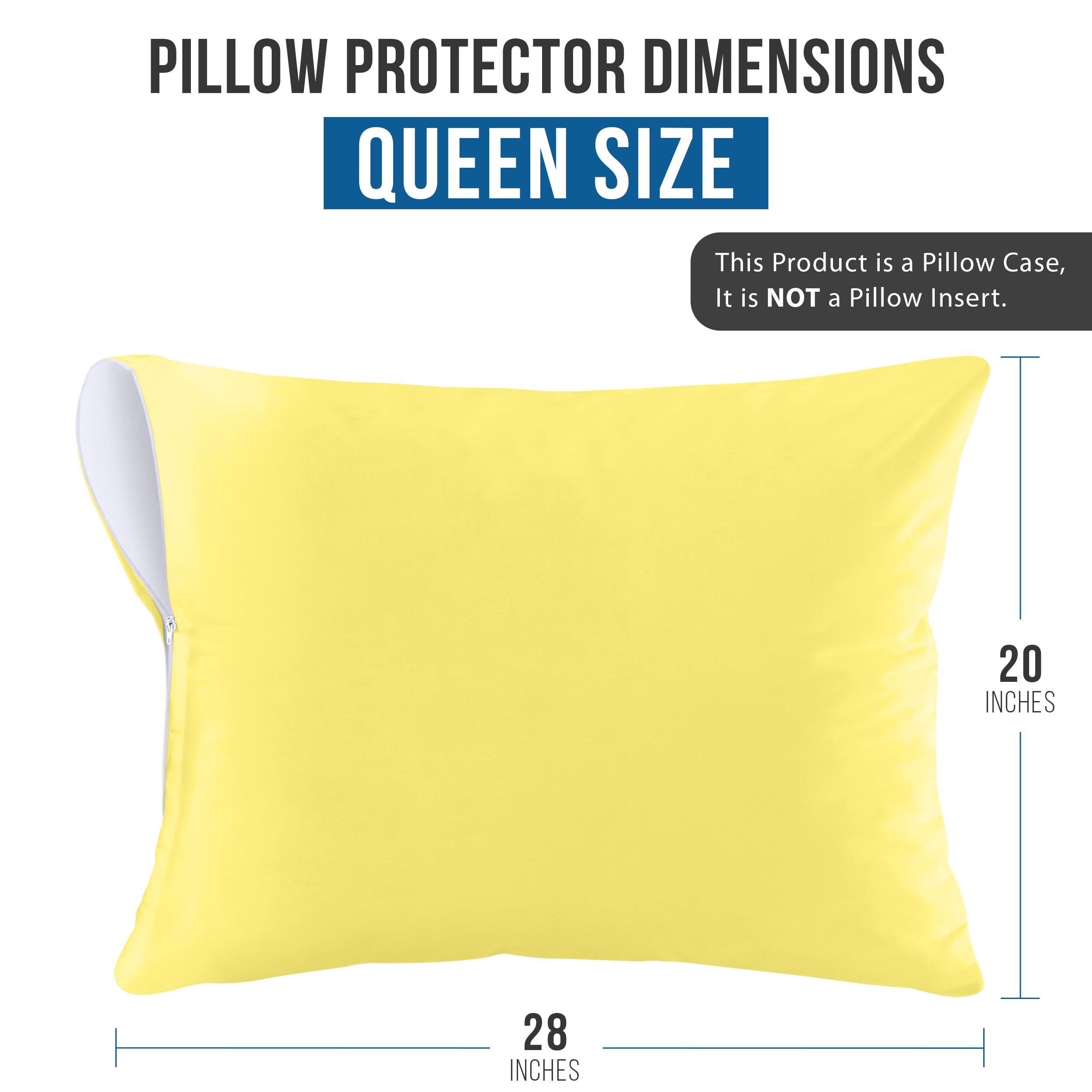 Foto 4 pulgar | Protectores De Almohada Utopia Bedding Impermeables (paquete De 2) Tamaño Queen - Venta Internacional.