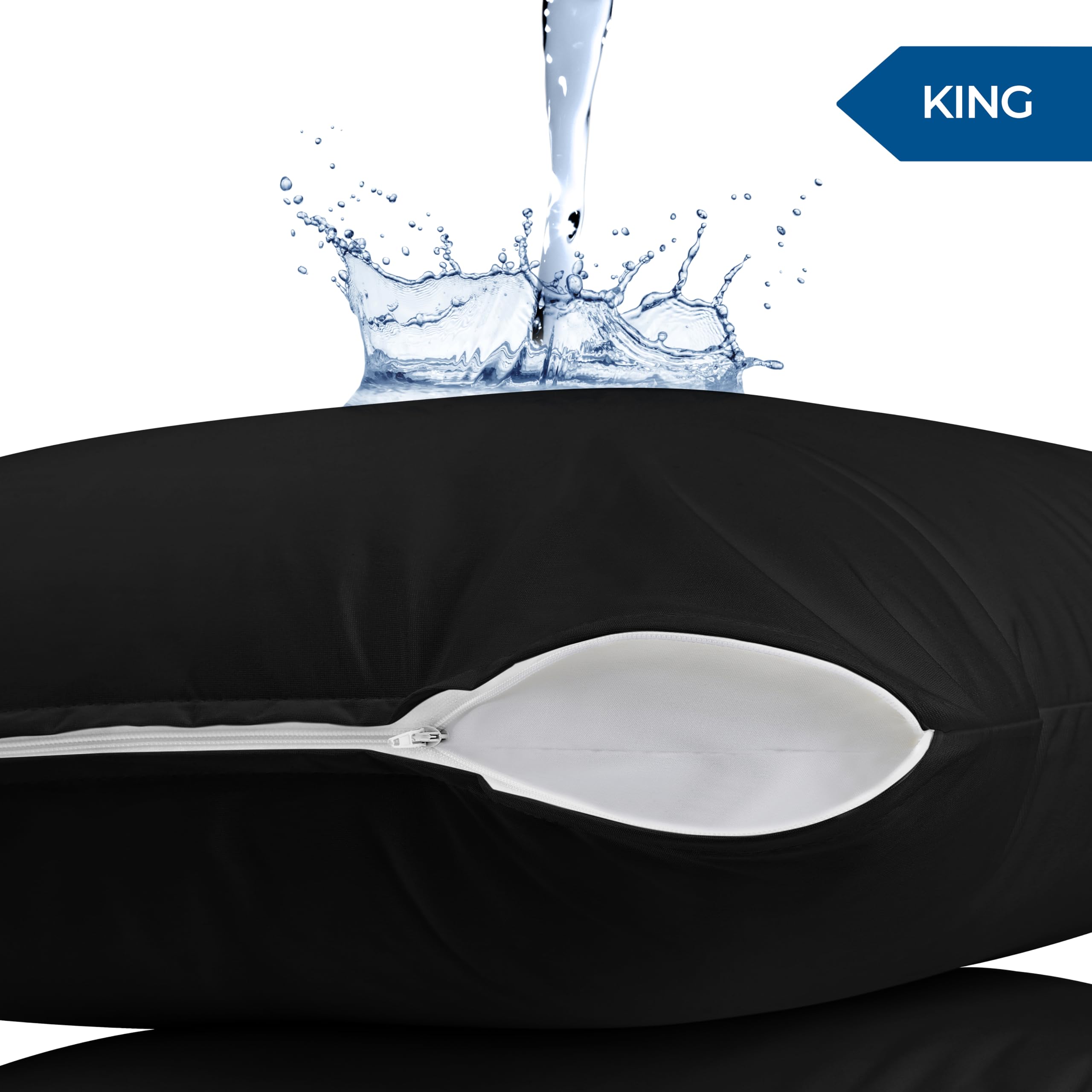 Foto 3 pulgar | Protectores De Almohada Utopia Bedding, Impermeables, Tamaño King (paquete De 2) - Venta Internacional.