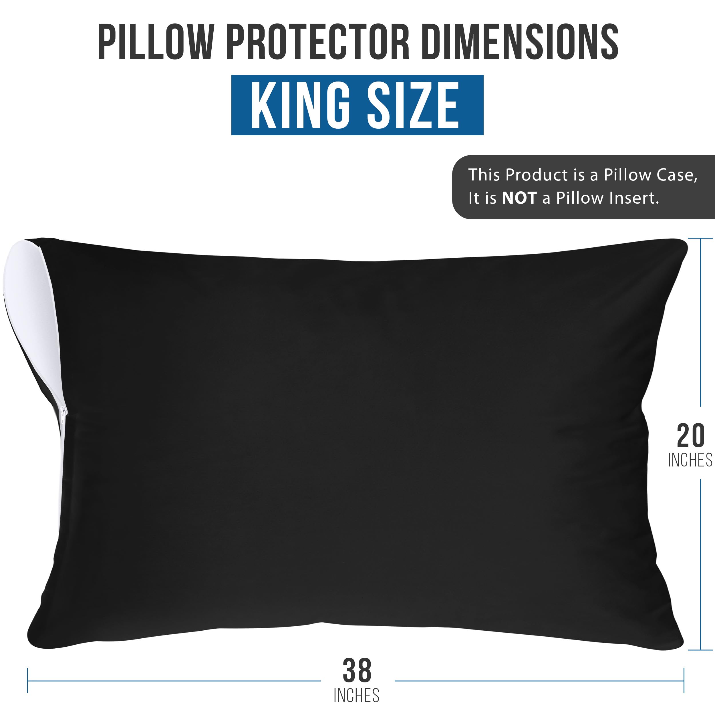Foto 4 pulgar | Protectores De Almohada Utopia Bedding, Impermeables, Tamaño King (paquete De 2) - Venta Internacional.