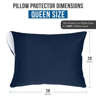 Foto 3 | Protectores De Almohada Utopia Bedding Impermeables (paquete De 2) Tamaño Queen - Venta Internacional.