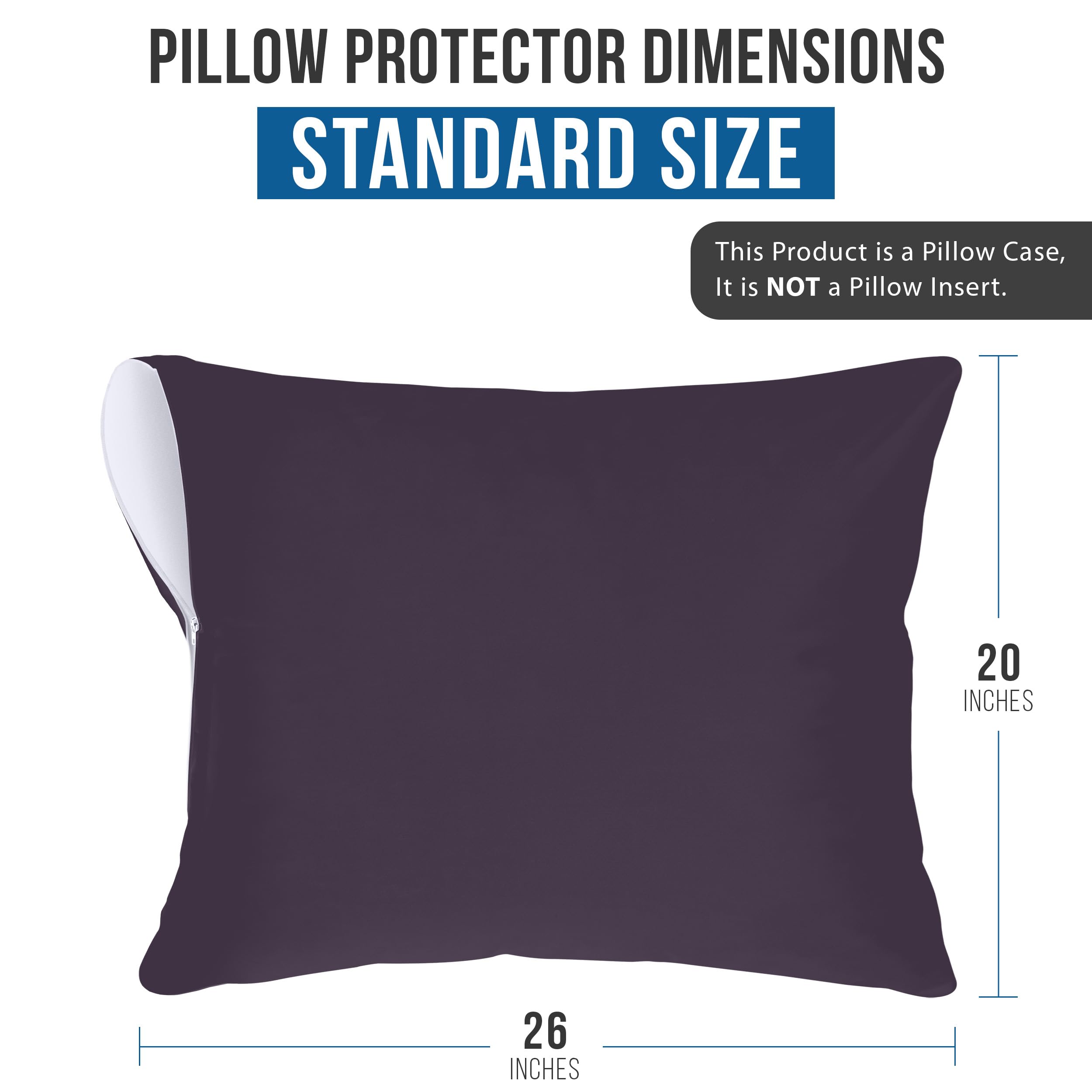 Foto 4 pulgar | Protectores De Almohada Utopia Bedding Impermeables (paquete De 2), Color Morado - Venta Internacional.