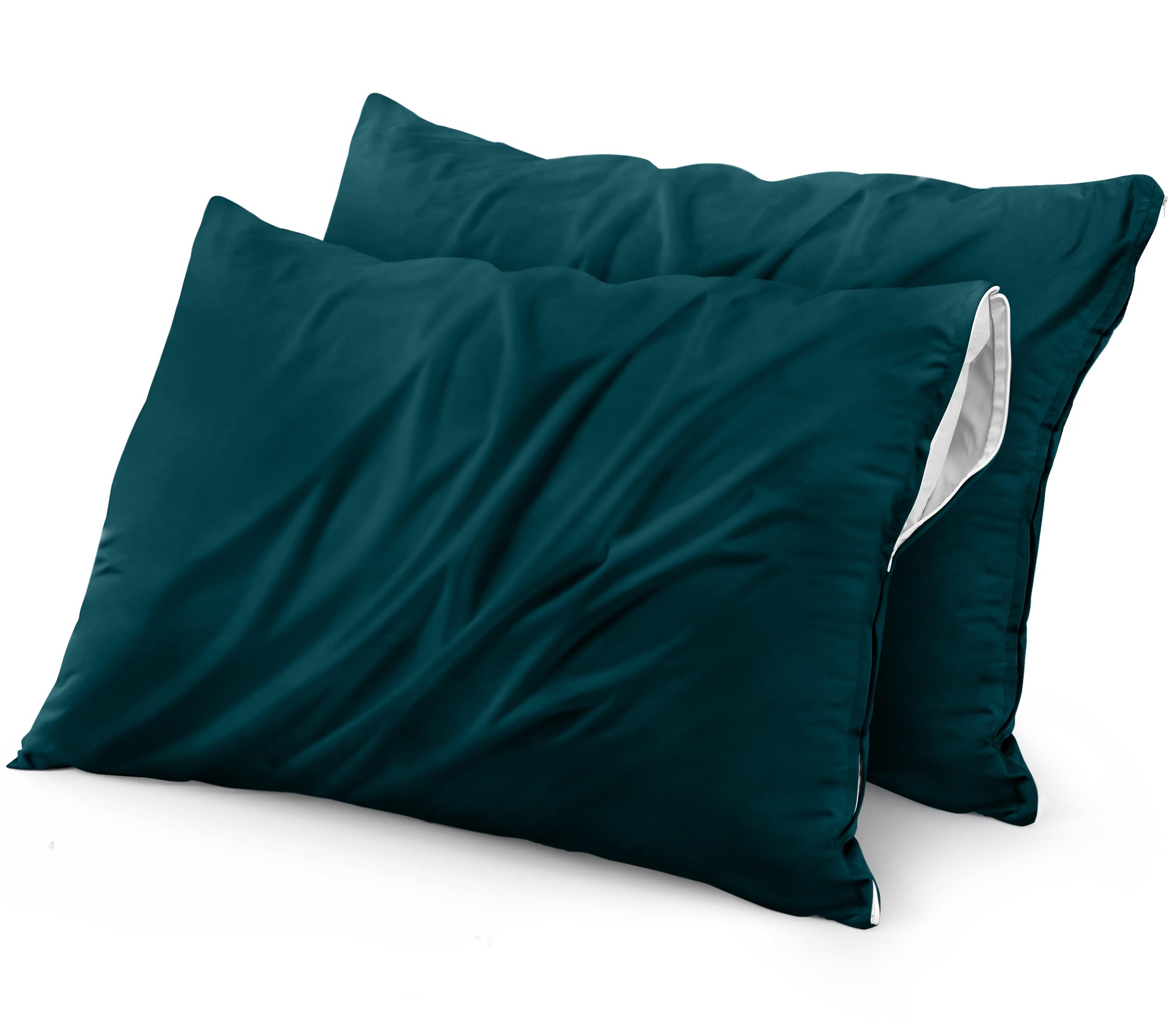 Foto 1 | Protectores De Almohada Utopia Bedding Impermeables (paquete De 2), Color Verde Azulado - Venta Internacional.