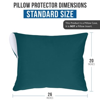 Foto 3 | Protectores De Almohada Utopia Bedding Impermeables (paquete De 2), Color Verde Azulado - Venta Internacional.