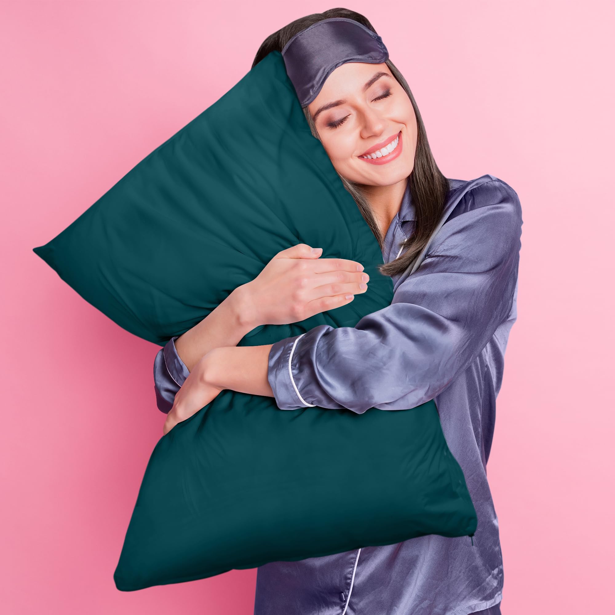 Foto 7 pulgar | Protectores De Almohada Utopia Bedding Impermeables (paquete De 2), Color Verde Azulado - Venta Internacional.