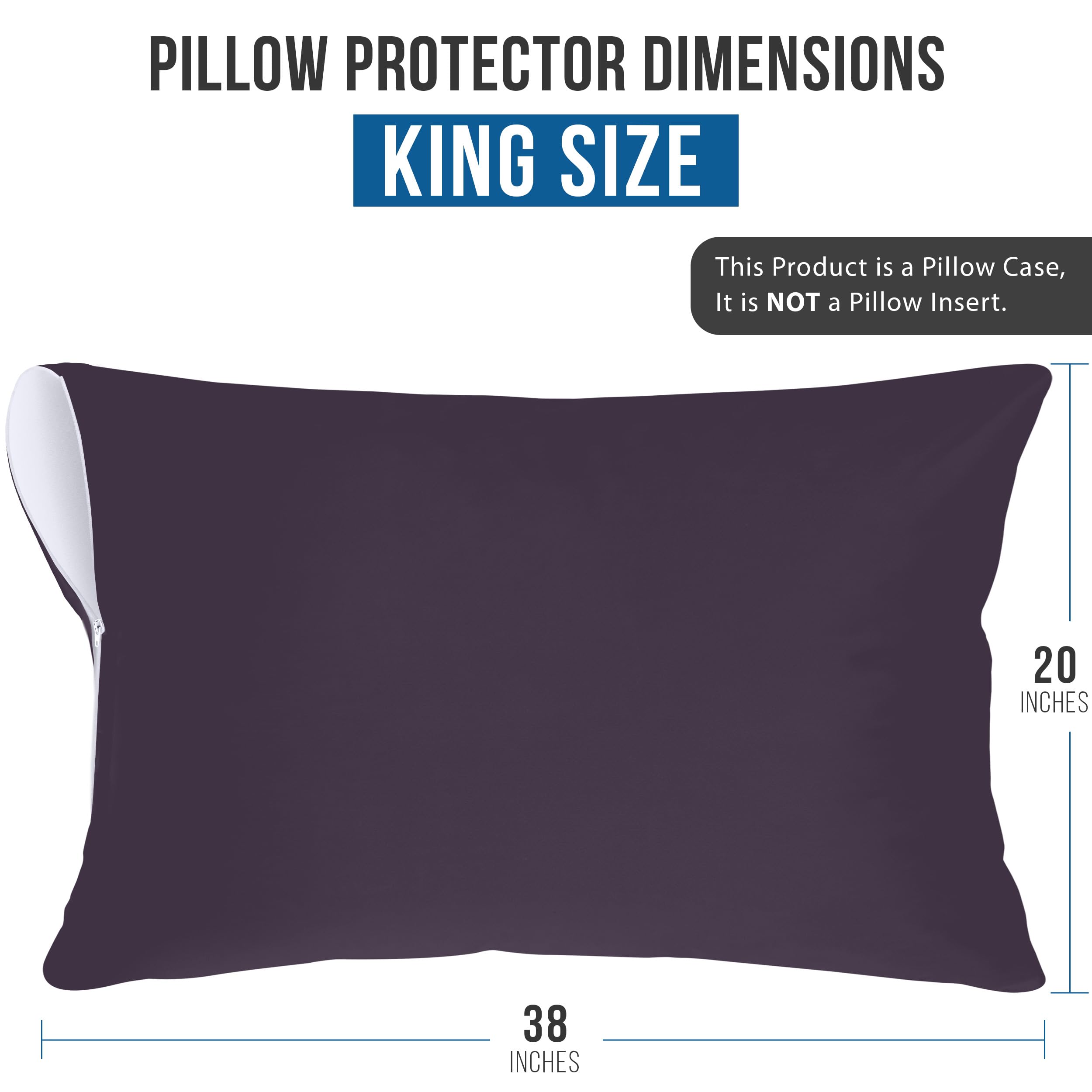 Foto 3 | Protectores De Almohada Utopia Bedding Impermeables (paquete De 2) King - Venta Internacional.