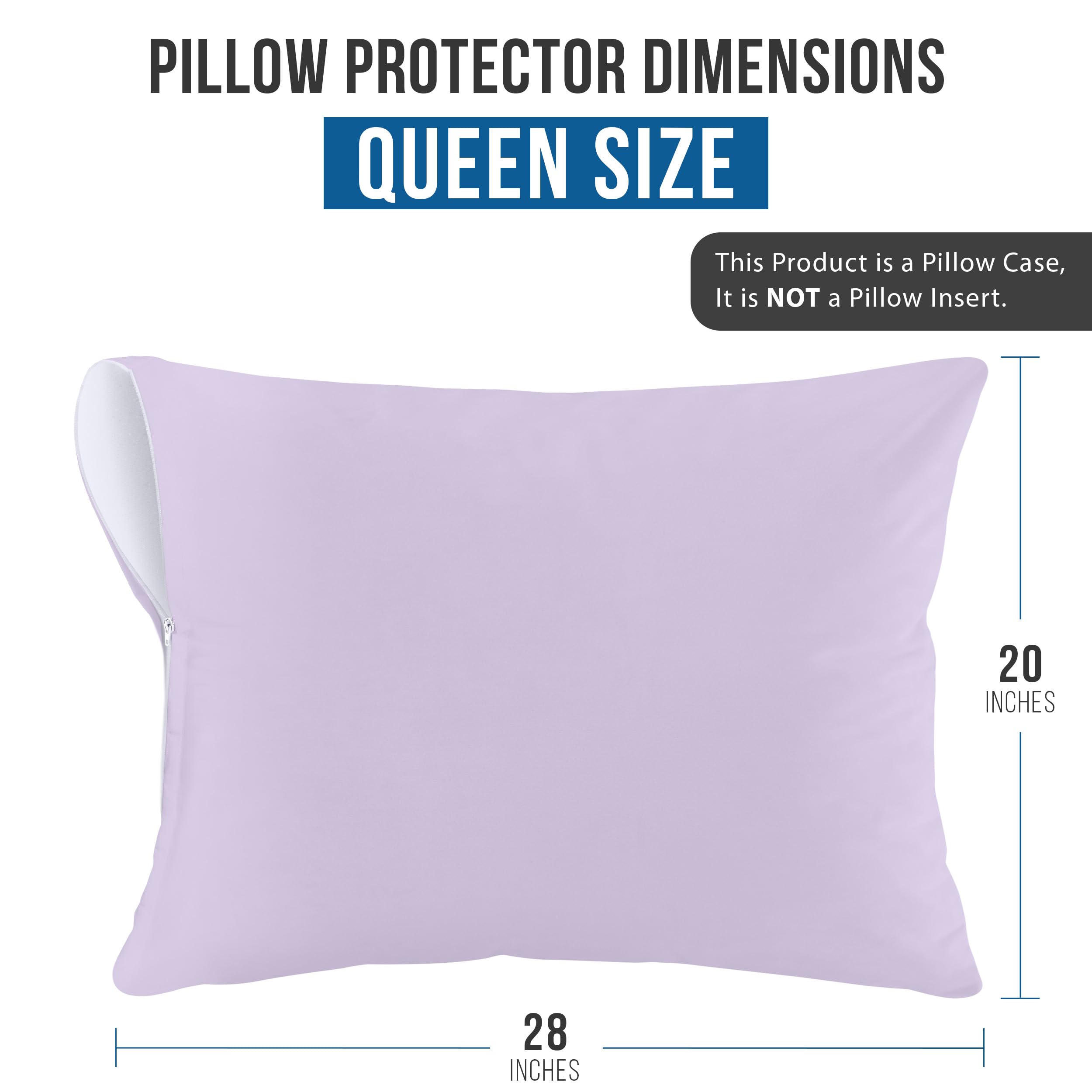 Foto 4 pulgar | Protectores De Almohada Utopia Bedding Impermeables (paquete De 2) Tamaño Queen - Venta Internacional.