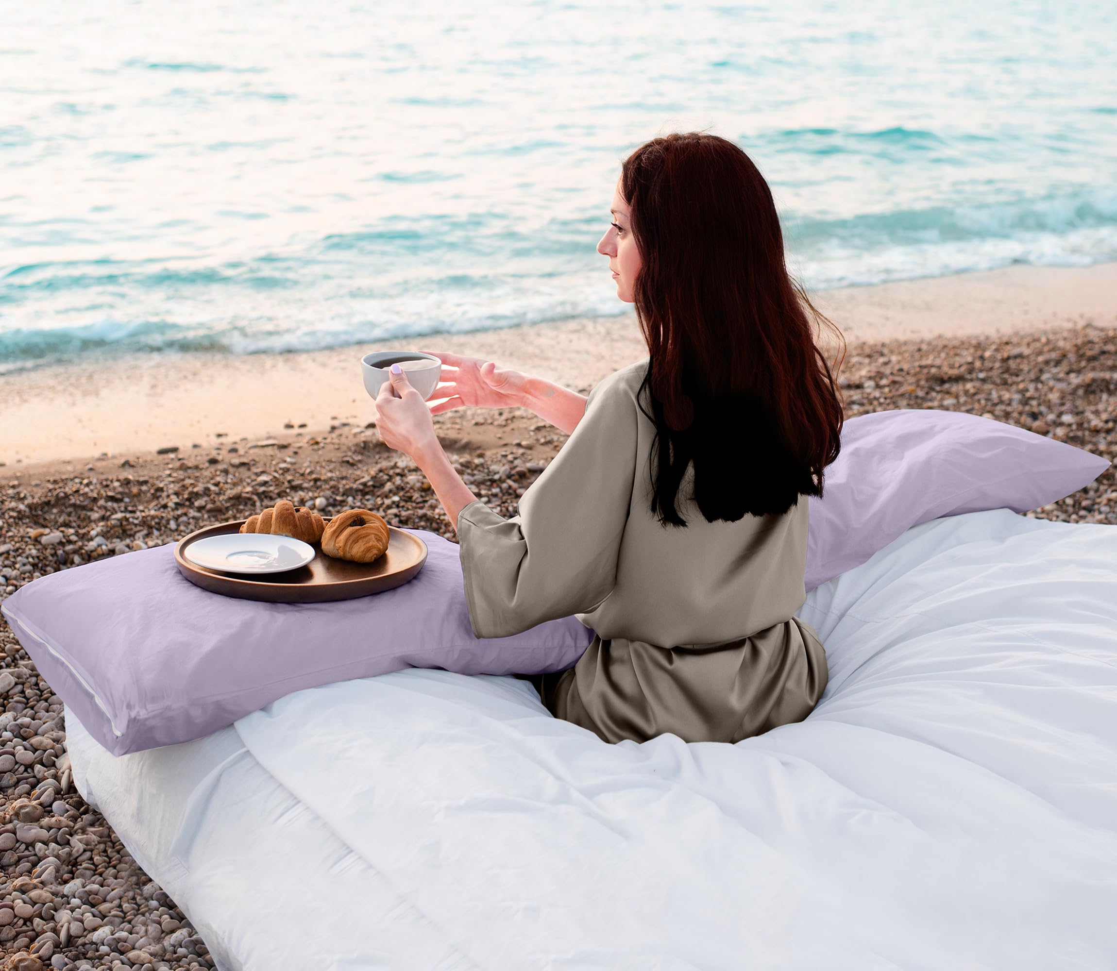 Foto 7 | Protectores De Almohada Utopia Bedding Impermeables (paquete De 2) Tamaño Queen - Venta Internacional.