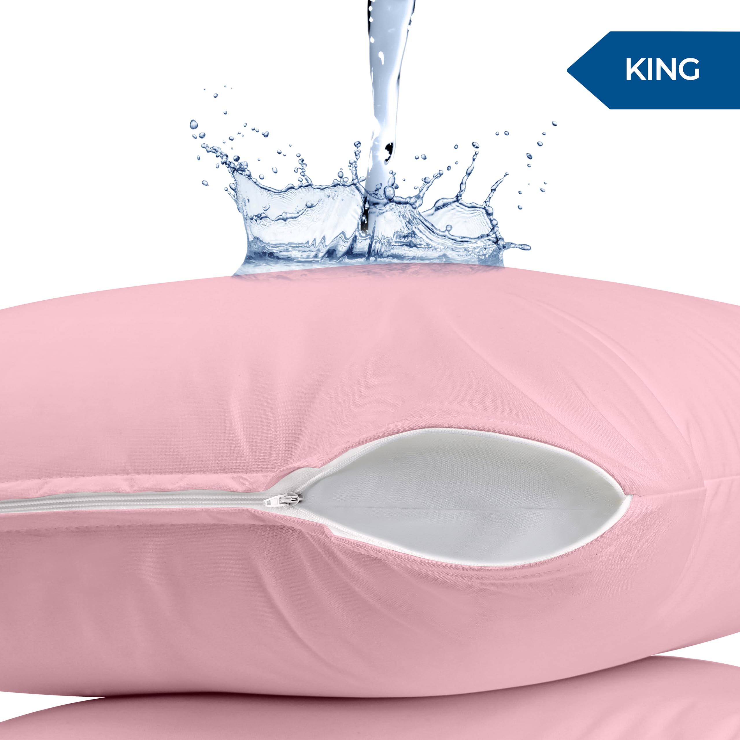 Foto 2 | Protectores De Almohada Utopia Bedding Impermeables (paquete De 2) King - Venta Internacional.
