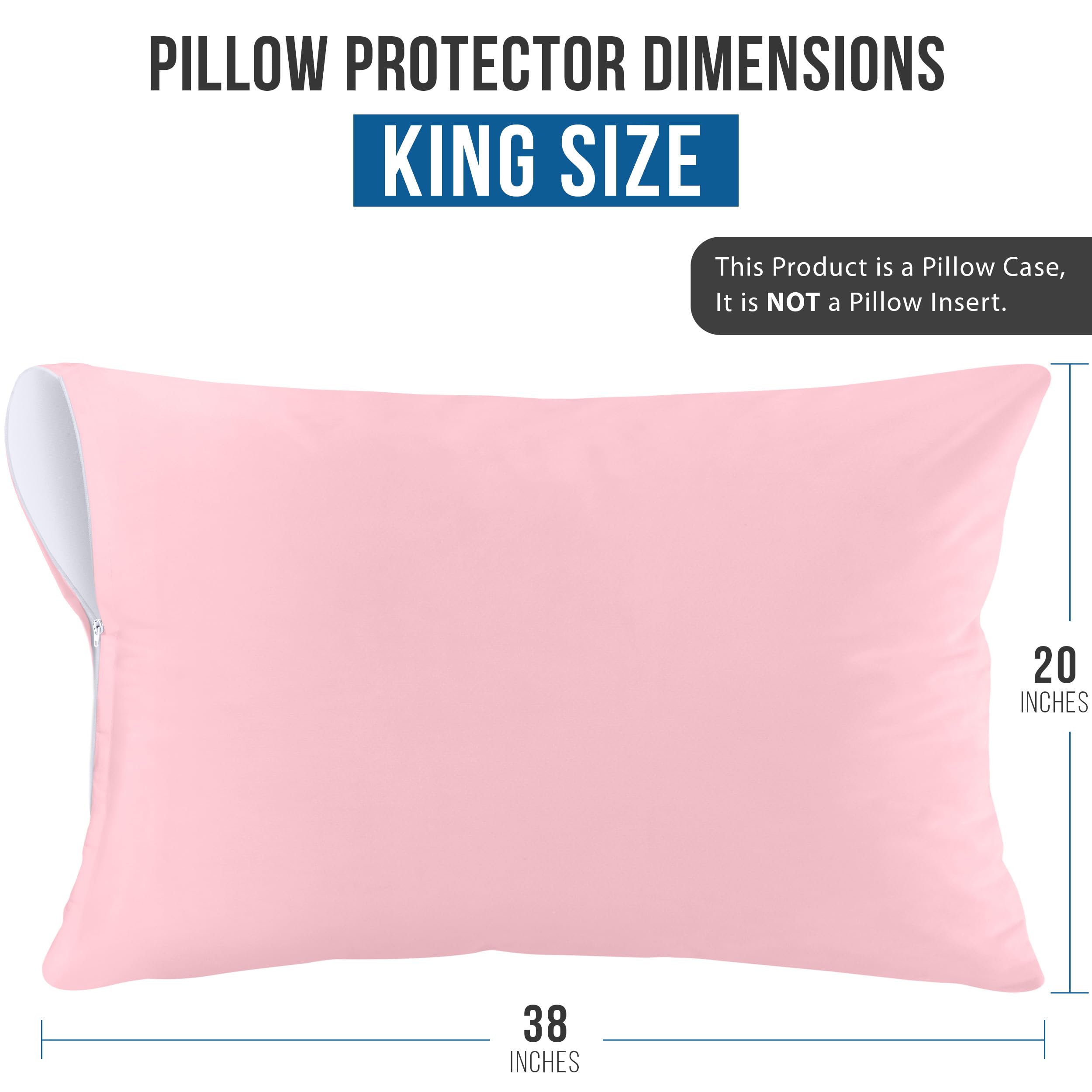 Foto 4 pulgar | Protectores De Almohada Utopia Bedding Impermeables (paquete De 2) King - Venta Internacional.