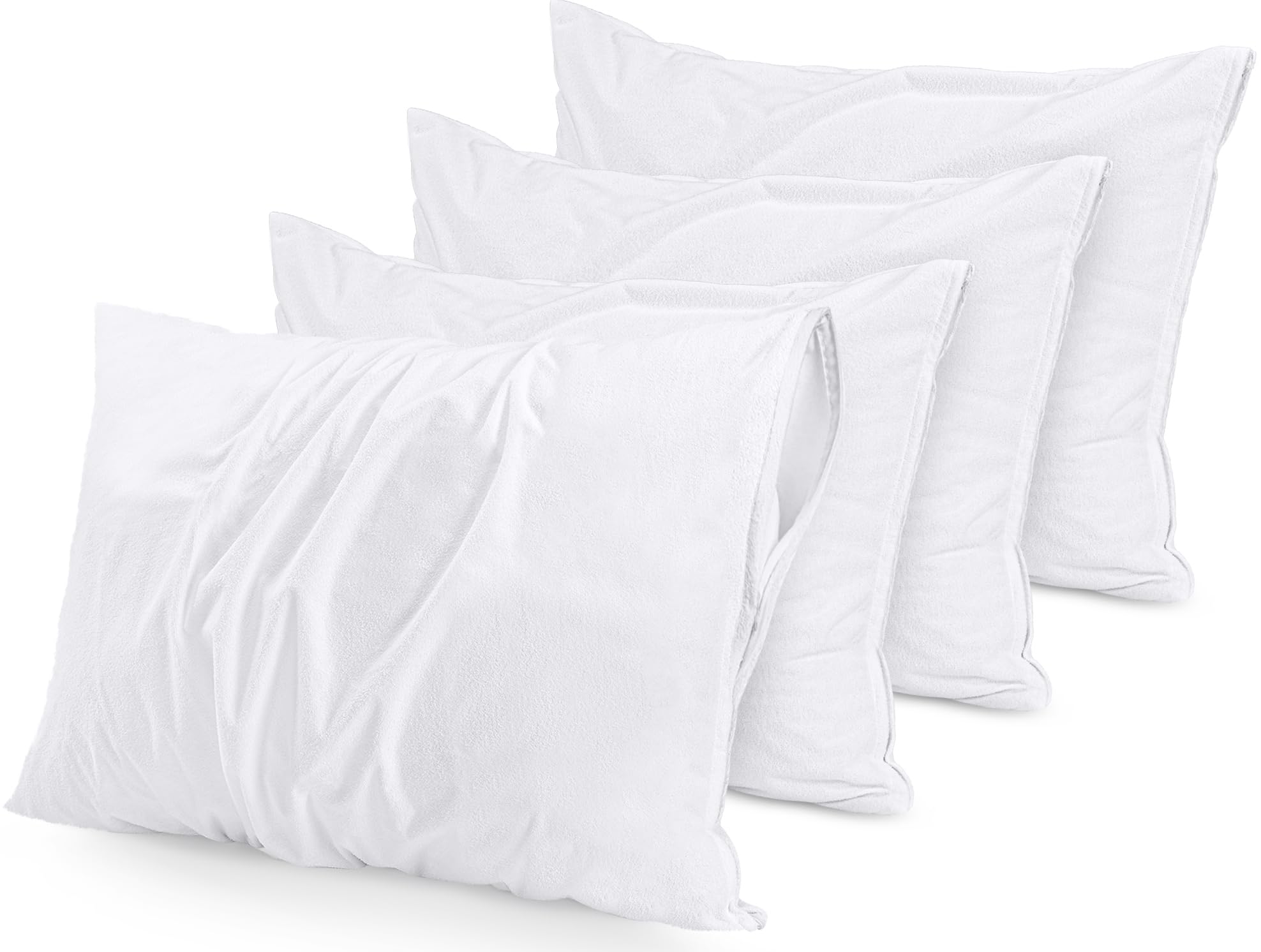 Foto 2 pulgar | Protectores De Almohada Impermeables Utopia Bedding Queen, Paquete De 4 - Venta Internacional.