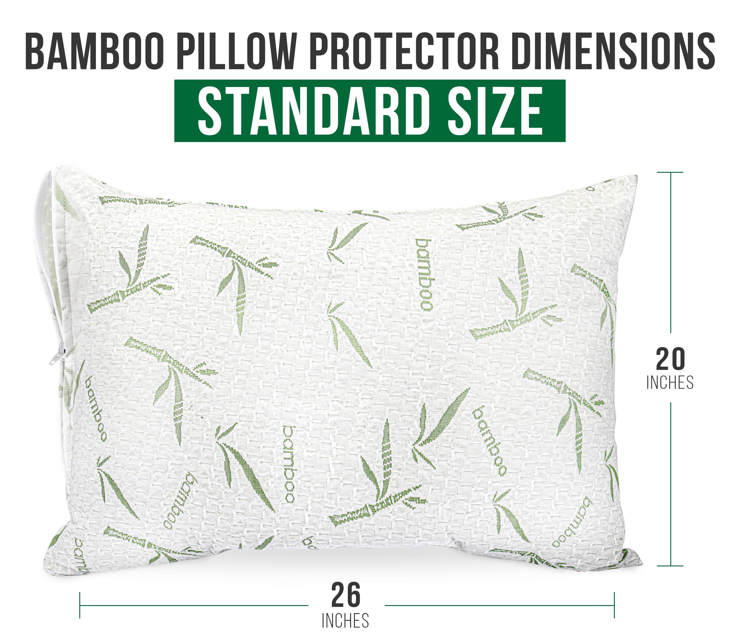Foto 5 pulgar | Protector De Almohada Utopia Bedding De Viscosa De Bambú Impermeable - Venta Internacional.