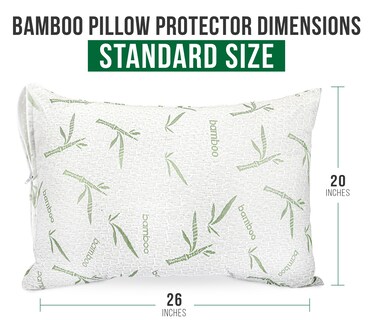 Foto 4 | Protector De Almohada Utopia Bedding De Viscosa De Bambú Impermeable - Venta Internacional.