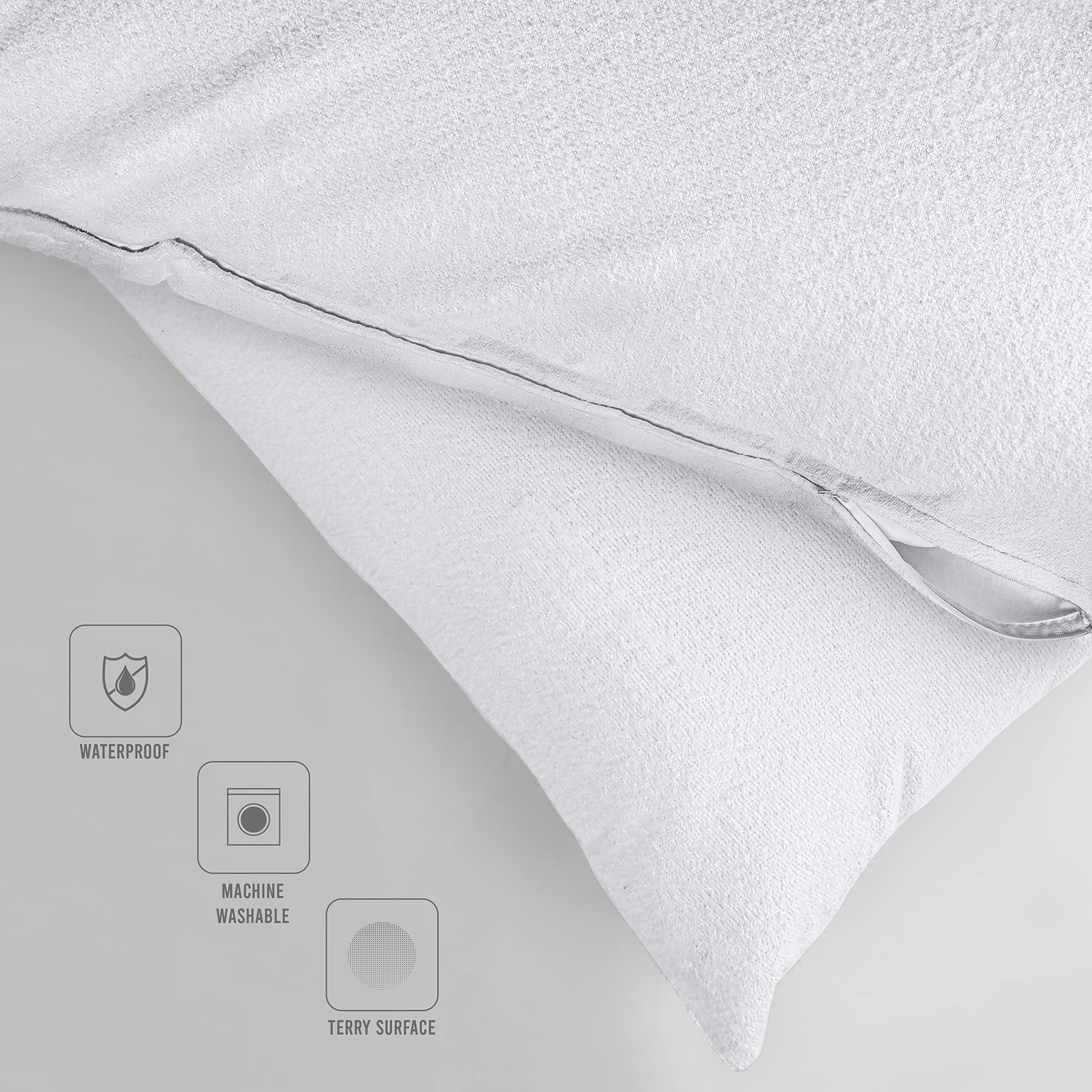 Foto 8 pulgar | Protectores De Almohada Impermeables Utopia Bedding Tamaño Queen (paquete De 2) - Venta Internacional.