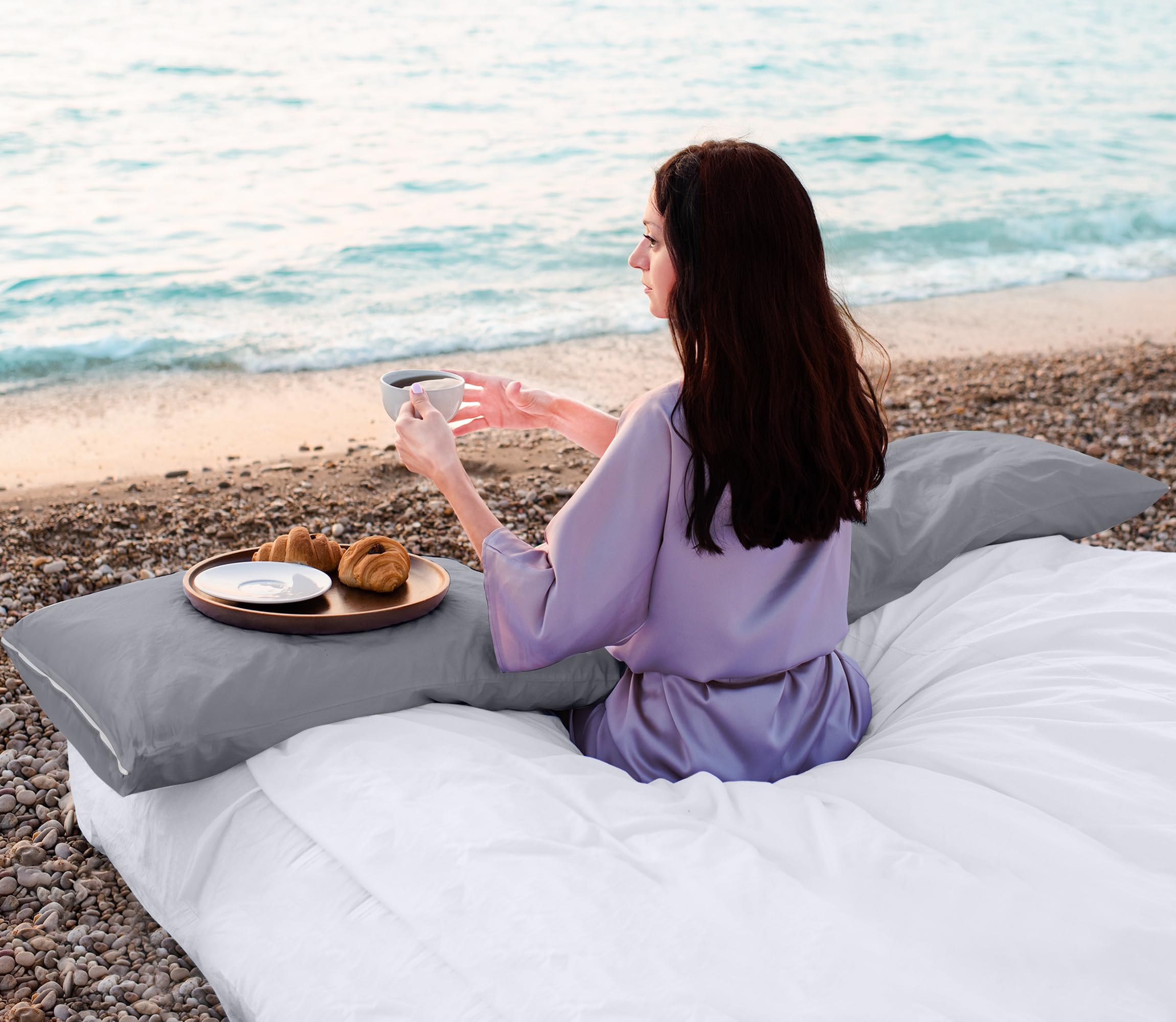 Foto 7 | Protectores De Almohada Utopia Bedding Impermeables (paquete De 2) King - Venta Internacional.