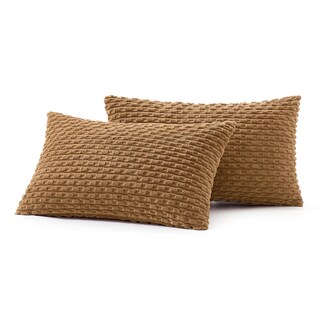 Foto 6 | Fundas De Cojín Miulee De Pana Suave A Rayas, 30 X 50 Cm, 2 Unidades - Venta Internacional.