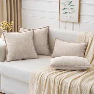 Foto 5 | Fundas De Almohada Miulee De Felpilla Marrón Claro, 20 X 20 Cm, Paquete De 2 - Venta Internacional.