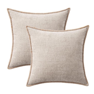 Foto 6 | Fundas De Almohada Miulee De Felpilla Marrón Claro, 20 X 20 Cm, Paquete De 2 - Venta Internacional.