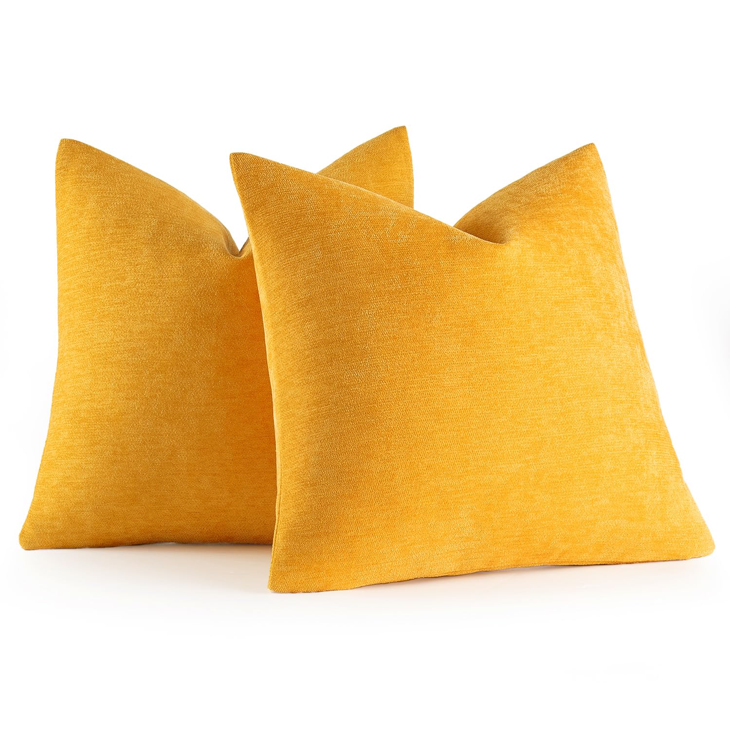 Foto 7 pulgar | Fundas De Almohada Miulee, Felpilla, Color Amarillo Ganso, 50 X 50 Cm, Paquete De 2 - Venta Internacional.