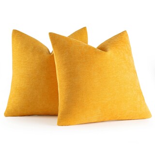 Foto 6 | Fundas De Almohada Miulee, Felpilla, Color Amarillo Ganso, 50 X 50 Cm, Paquete De 2 - Venta Internacional.