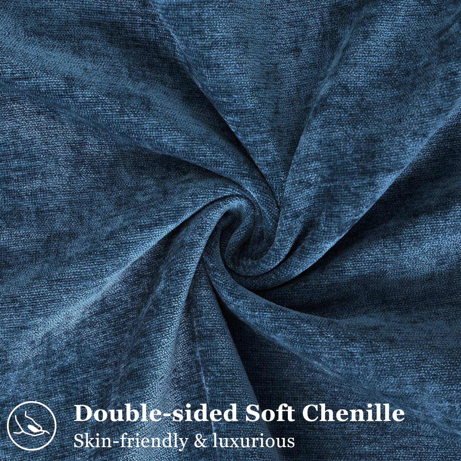 Foto 3 pulgar | Fundas De Almohada Decoruhome Poseidon Chenille 24 X 24, Juego De 2 - Venta Internacional.
