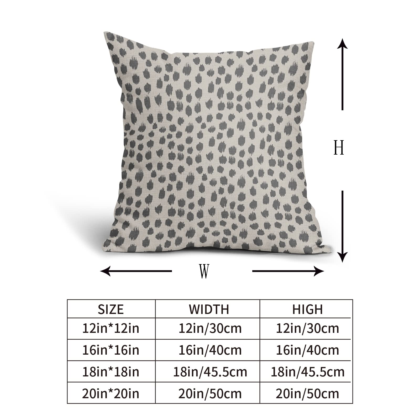 Foto 5 | Juego De 2 Fundas De Almohada Sweetshow, Color Gris Crema, 60 X 60 Cm, Algodón L - Venta Internacional.
