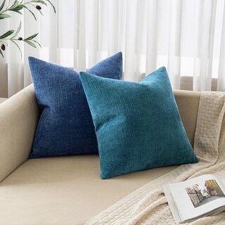 Foto 3 | Fundas De Cojín Decorativas Miulee, Felpilla, 45 X 45 Cm, Color Verde Azulado - Venta Internacional.