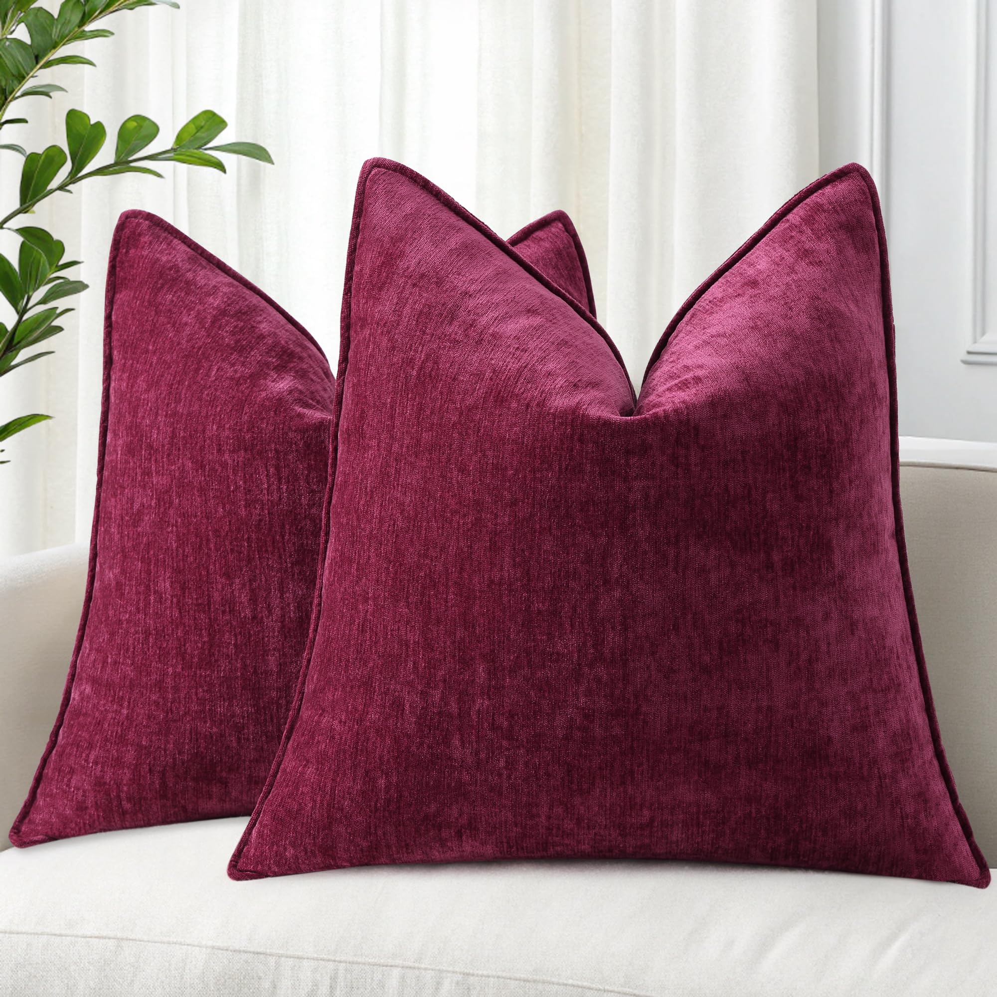 Juego De 2 Fundas De Almohada Decoruhome Rhododendron, 24 X 24 - Venta Internacional.