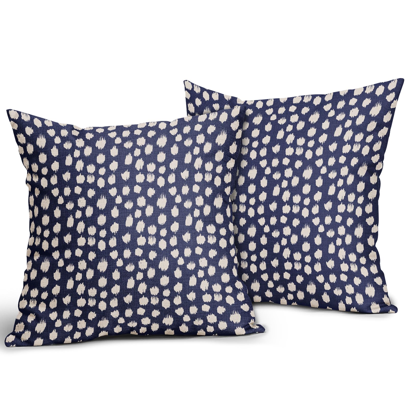 Foto 3 pulgar | Juego De 2 Fundas De Almohada Sweetshow, Color Azul Marino Y Crema, 60 X 60 Cm - Venta Internacional.