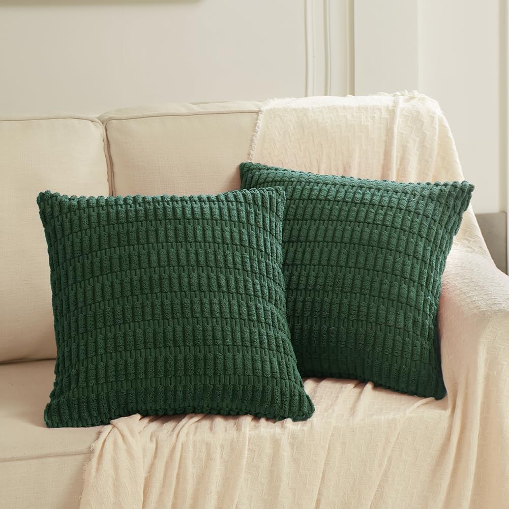Fundas De Cojín Fancy Homi Boho, Color Verde Oscuro, 60 X 60 Cm, Paquete De 2 - Venta Internacional.