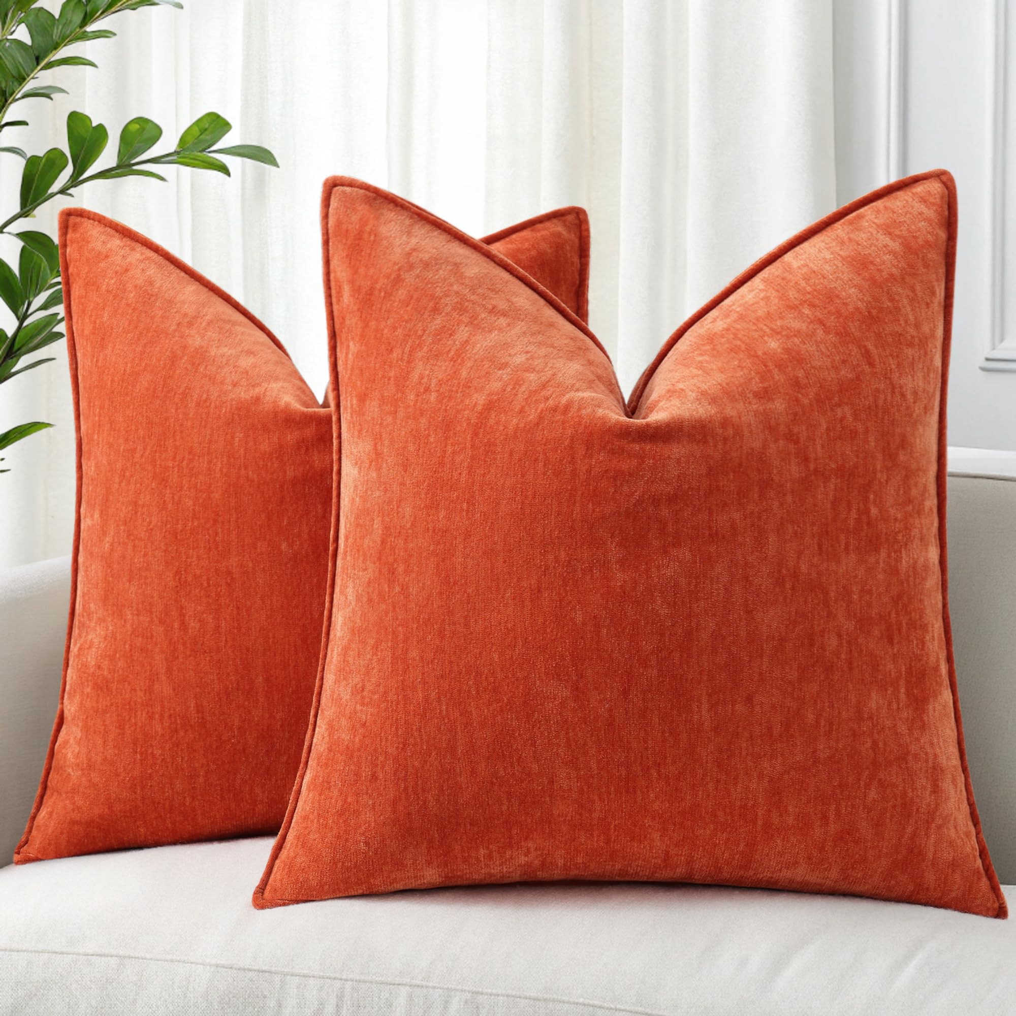 Fundas De Almohada Decoruhome, 20 X 20 Cm, Felpilla Oxidada, Juego De 2 - Venta Internacional.
