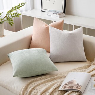 Foto 4 | Fundas De Cojín Decorativas Miulee, Felpilla, 45 X 45 Cm, Gris Y Blanco - Venta Internacional.