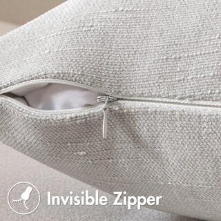 Foto 5 | Fundas De Cojín Decorativas Miulee, Felpilla, 45 X 45 Cm, Gris Y Blanco - Venta Internacional.