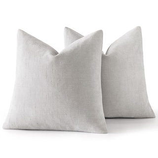 Foto 6 | Fundas De Cojín Decorativas Miulee, Felpilla, 45 X 45 Cm, Gris Y Blanco - Venta Internacional.