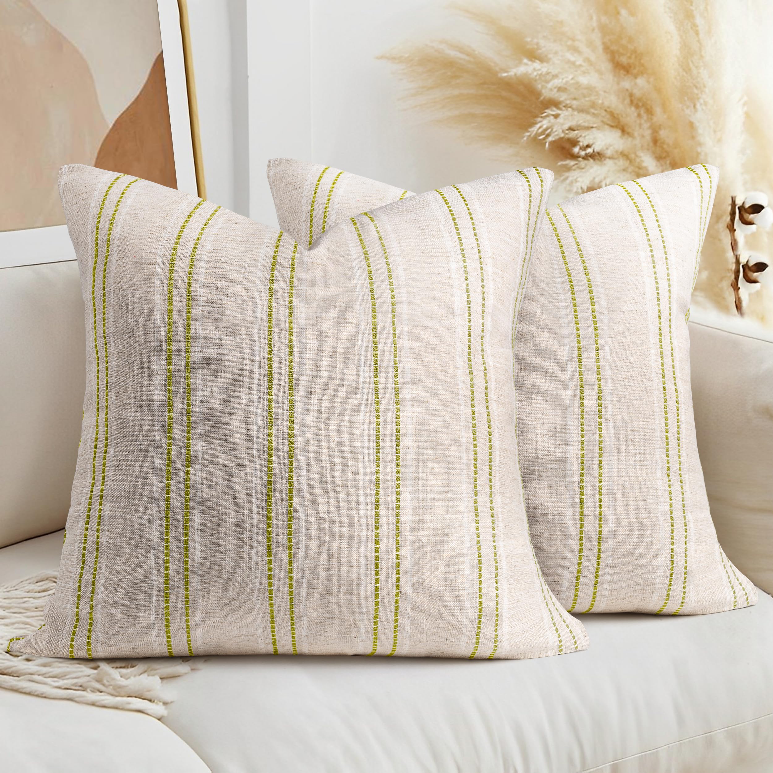 Foto 1 | Fundas De Cojín Aels Decorativas De Lino De Granja, 60 X 60 Cm - Venta Internacional.