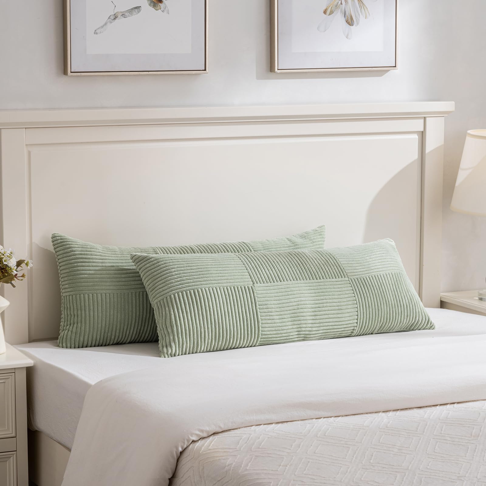 Foto 5 | Funda De Cojín Fancy Homi De Pana Verde Salvia, 36 X 90 Cm - Venta Internacional.