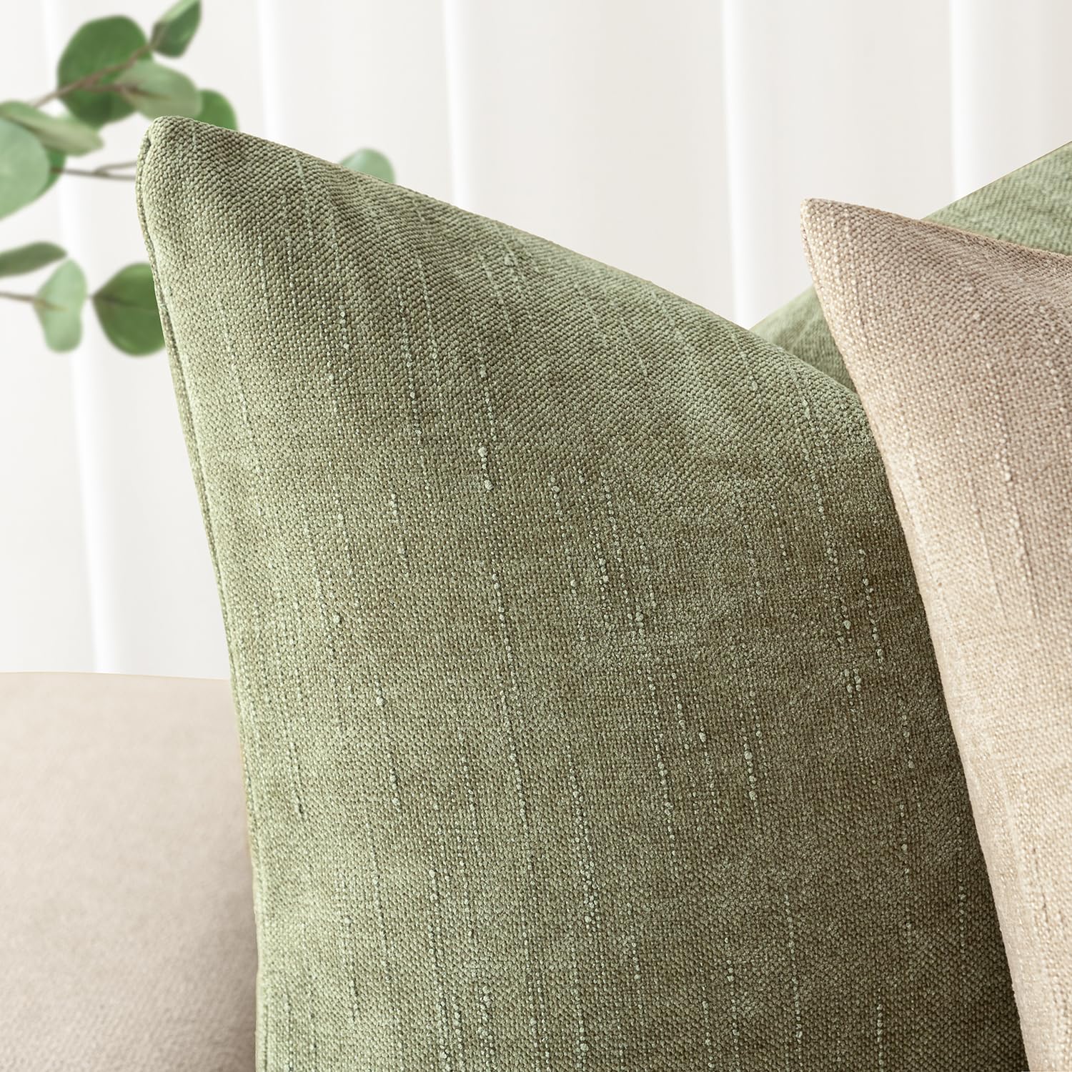 Foto 5 pulgar | Fundas De Almohada Foindtower De Felpilla Con Textura Suave, 50 X 50 Cm, Paquete De 2 - Venta Internacional.