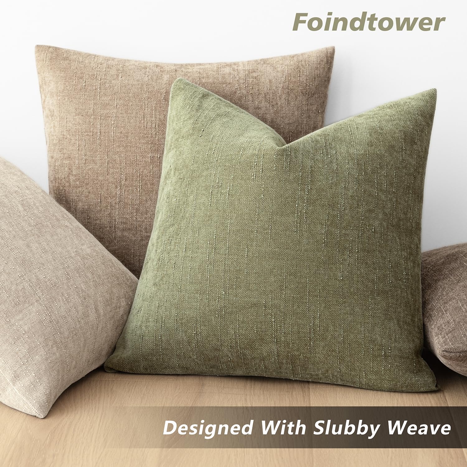 Foto 6 pulgar | Fundas De Almohada Foindtower De Felpilla Con Textura Suave, 50 X 50 Cm, Paquete De 2 - Venta Internacional.