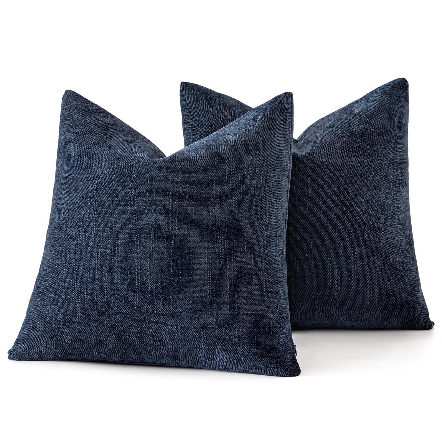 Foto 7 pulgar | Fundas De Cojín Decorativas Miulee, Felpilla, 45 X 45 Cm, Azul Oscuro - Venta Internacional.