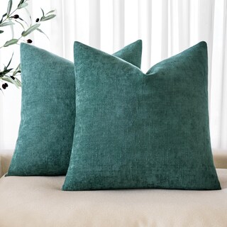 Foto 1 | Fundas De Cojín Decorativas Miulee, Felpilla, 45 X 45 Cm, Color Verde Azulado - Venta Internacional.