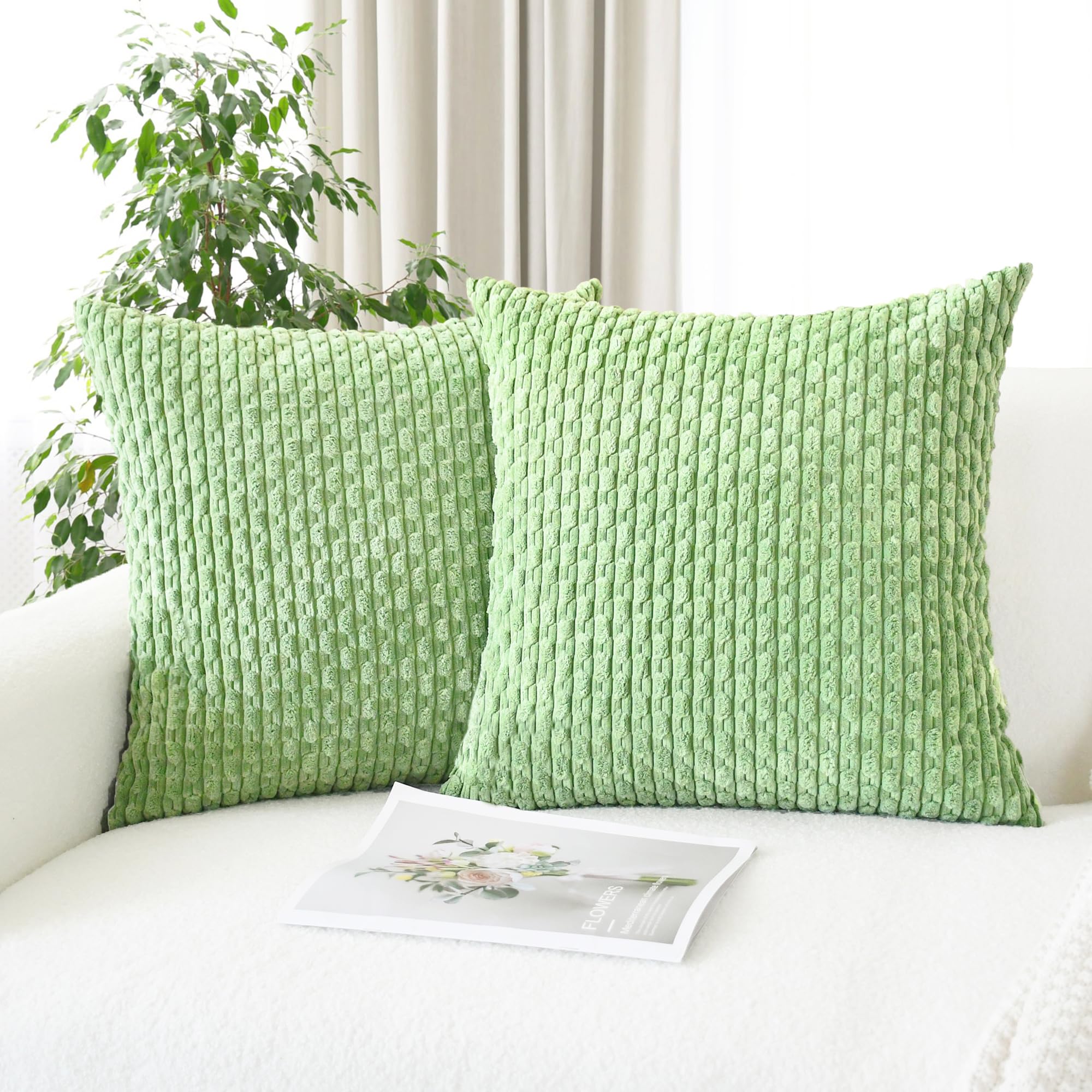Foto 1 | Fundas De Cojín Calitime Comfy De Pana, Paquete De 2 Unidades, 45 Cm - Venta Internacional.