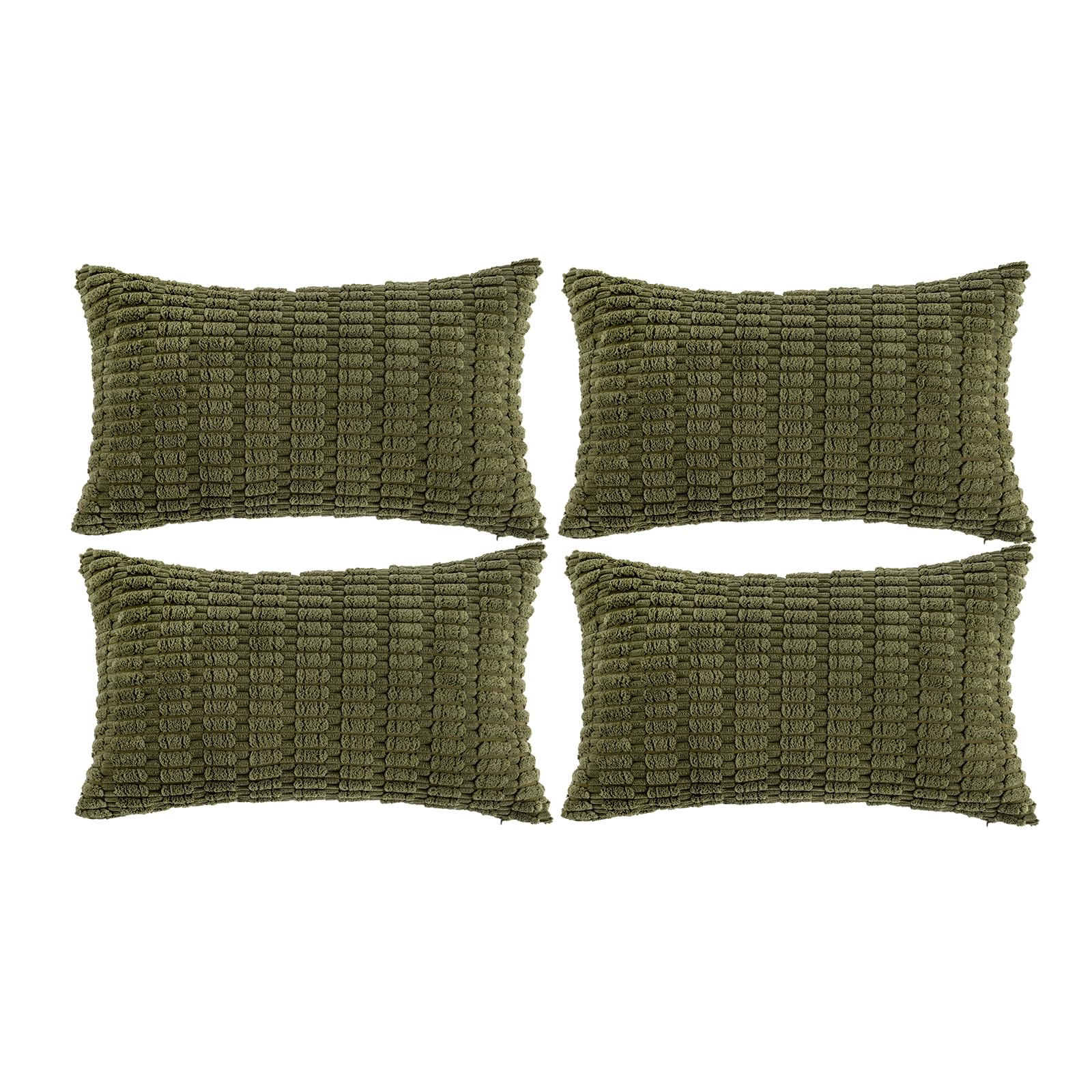 Foto 2 pulgar | Fundas De Cojín Fancy Homi Boho, Color Verde Musgo, 30 X 50 Cm, 4 Unidades - Venta Internacional.