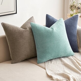 Foto 5 | Fundas De Almohada Miulee De Chenilla Verde Aguamarina, 50 X 50 Cm, Paquete De 2 - Venta Internacional.