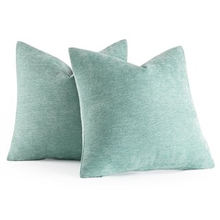 Foto 6 | Fundas De Almohada Miulee De Chenilla Verde Aguamarina, 50 X 50 Cm, Paquete De 2 - Venta Internacional.