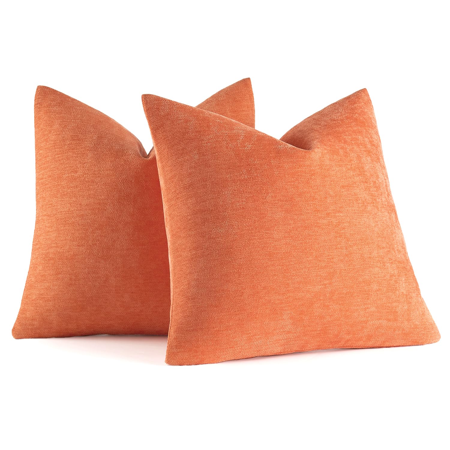 Foto 7 pulgar | Fundas De Almohada Miulee De Chenilla Rojo Coral, 50 X 50 Cm, Paquete De 2 - Venta Internacional.