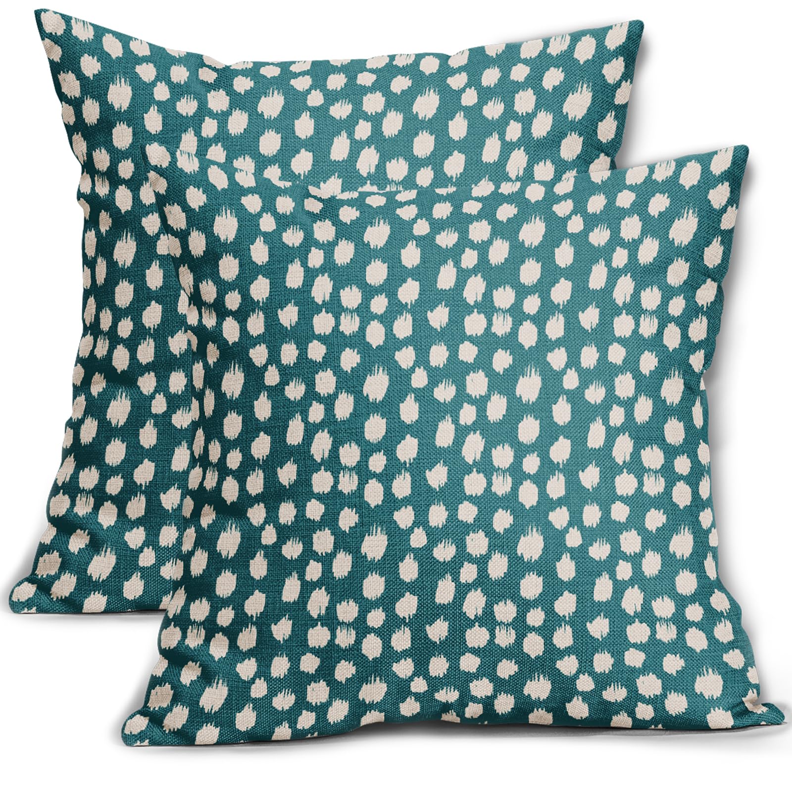 Fundas De Almohada Sweetshow, Color Crema, 55 X 55 Cm, Juego De 2 Fundas De Algodón L - Venta Internacional.