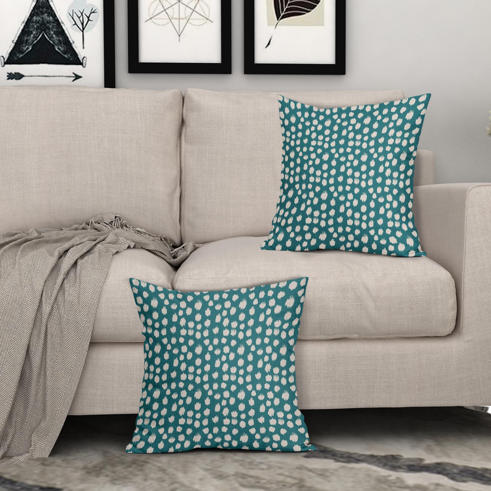 Foto 4 pulgar | Fundas De Almohada Sweetshow, Color Crema, 55 X 55 Cm, Juego De 2 Fundas De Algodón L - Venta Internacional.