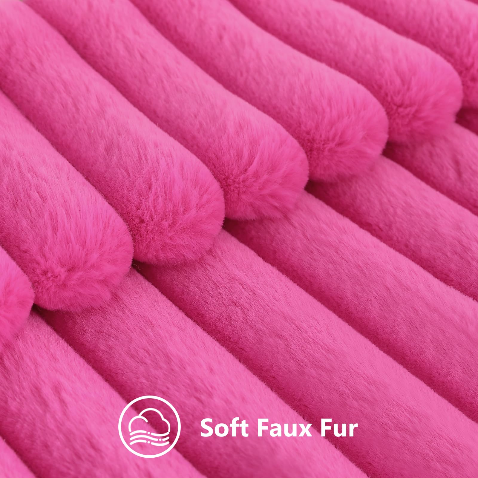 Foto 3 pulgar | Juego De 2 Fundas De Cojín Decoruhome, Piel Sintética, 55 X 55 Cm, Color Rosa Intenso - Venta Internacional.