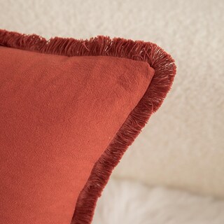 Foto 2 | Fundas De Almohada Mandioo De Algodón Neutro Con Flecos De 40 X 60 Cm, Juego De 2 - Venta Internacional.