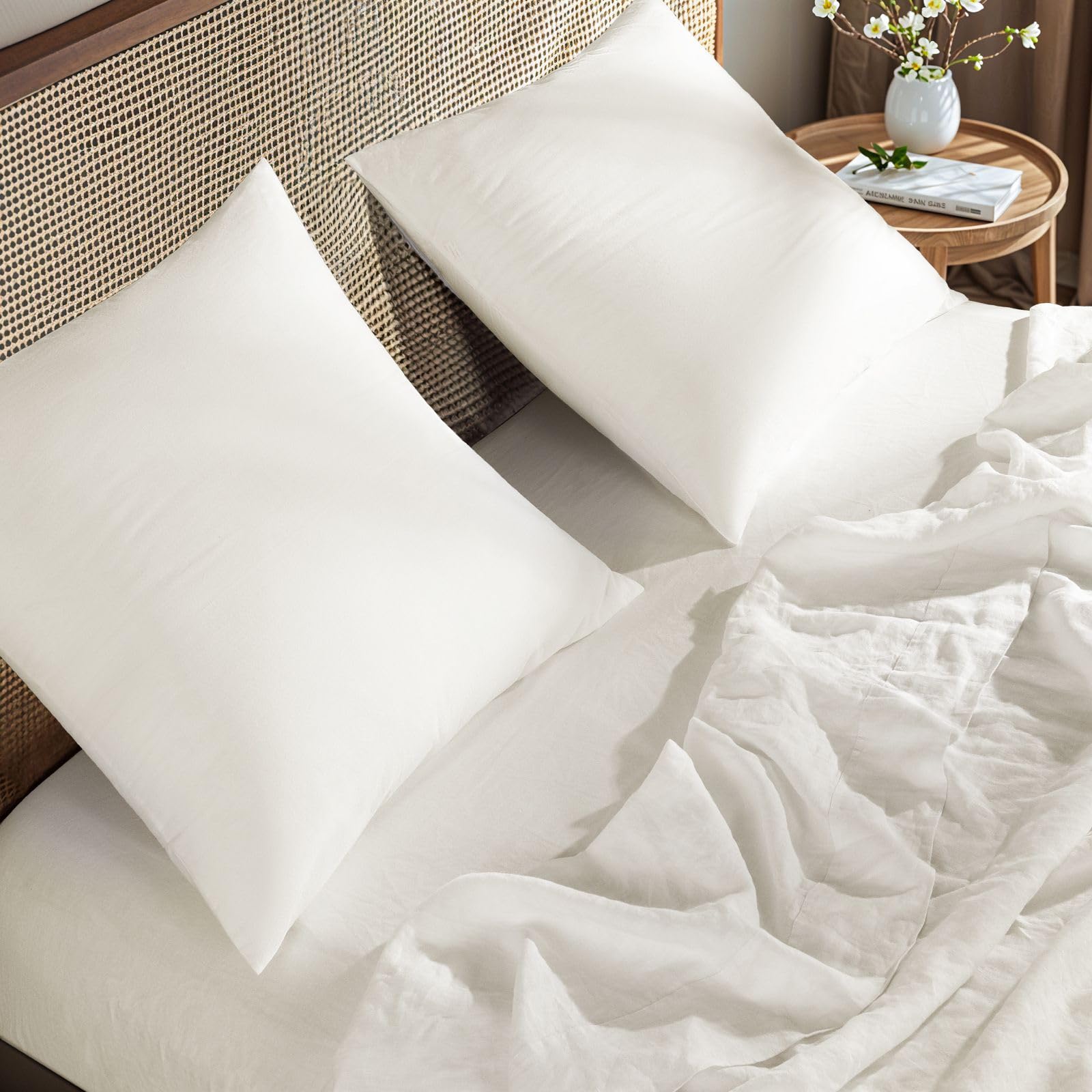 Foto 7 pulgar | Funda De Almohada Sonoro Kate 100% Lino Francés De 26 X 26 Cm, Paquete De 2 - Venta Internacional.