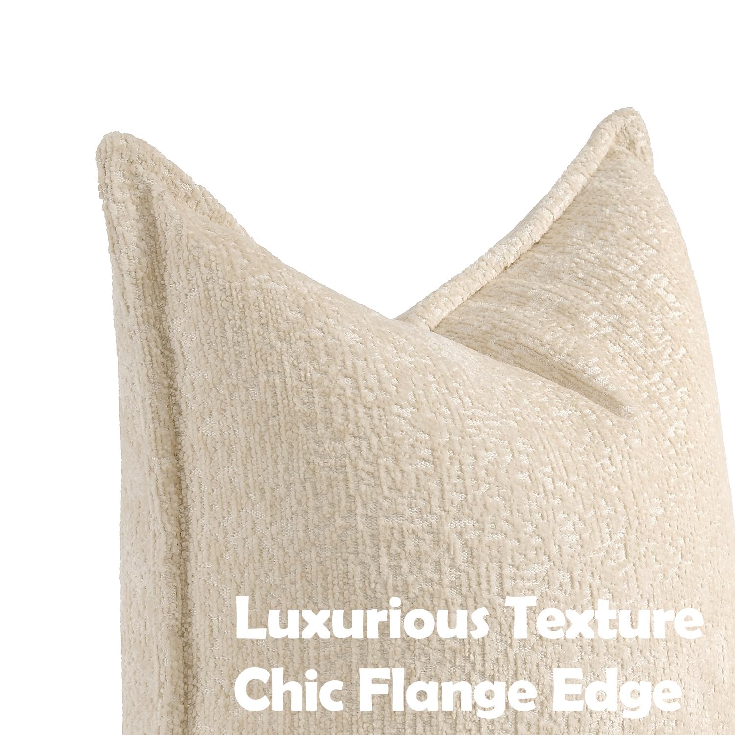 Foto 3 pulgar | Fundas De Cojín Decorativas Dezene, Felpilla, Color Beige, 40 X 40 Cm - Venta Internacional.